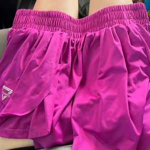 Flowy Athletic Shorts for Women Gym Yoga Workout Running Biker kiki kona/purple